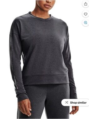 Under Armour Womens Ua Rival Performance Long Sleeve T-Shirt in Jet Gray Large